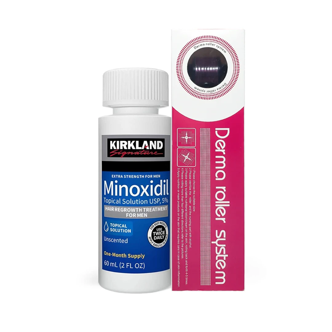 Combo Minoxidil 5% + Derma Roller